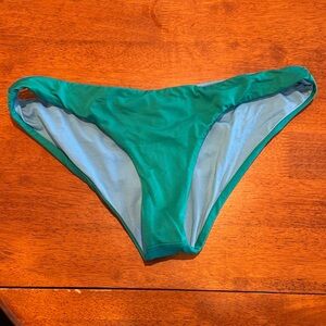Patagonia Green and Blue Women's Swim Bottom Medium